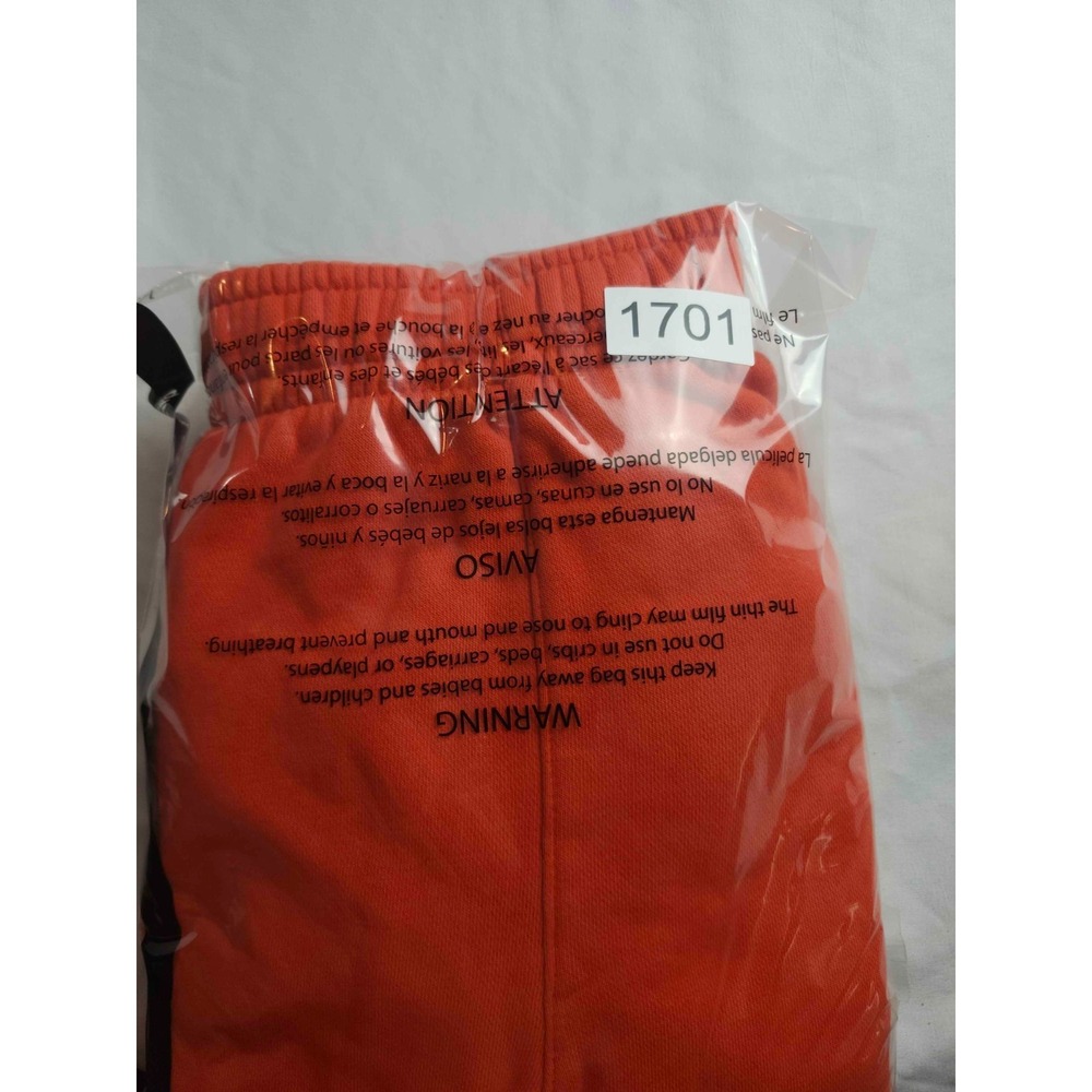 Nike Jogger Sweatpants Mens Large Orange Fleece Athleisure Urban Normcore Casual - Picture 7 of 7